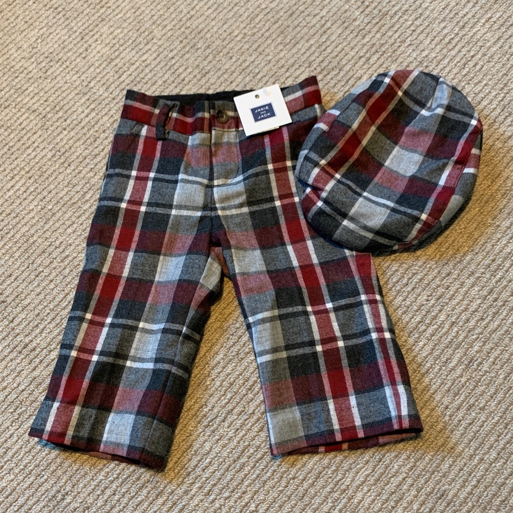 Janie & Jack | NWT | 6-12 M | Wool Pants w/ Matching Hat